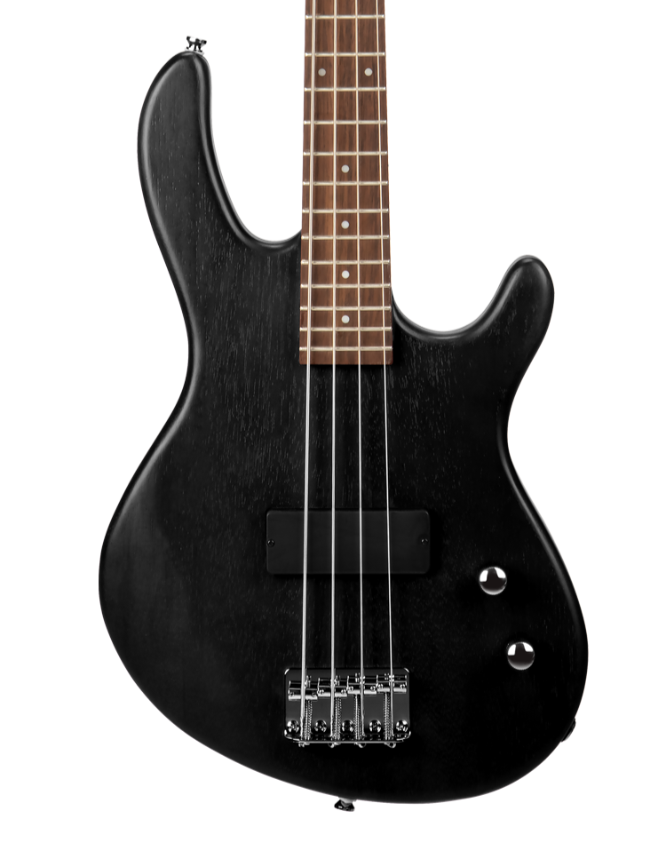 Cort Action Junior Short Scale Bass - Open Pore Black