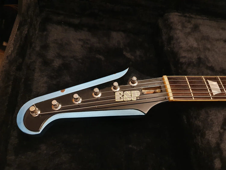 ESP Custom Shop Firebird Phoenix Gibson Lawsuit Pelham Blue Vintage 80's Electric Guitar