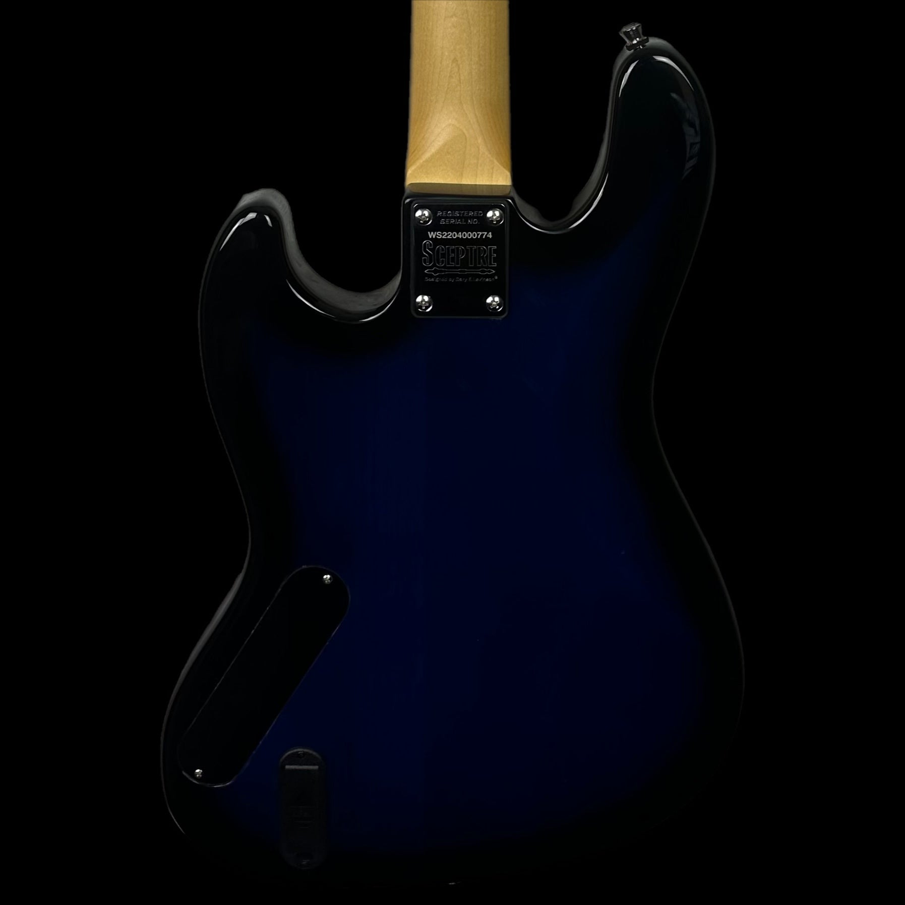 Sceptre by Levinson Desoto Deluxe SD2 OB M Jazz Bass in Ocean Blue
