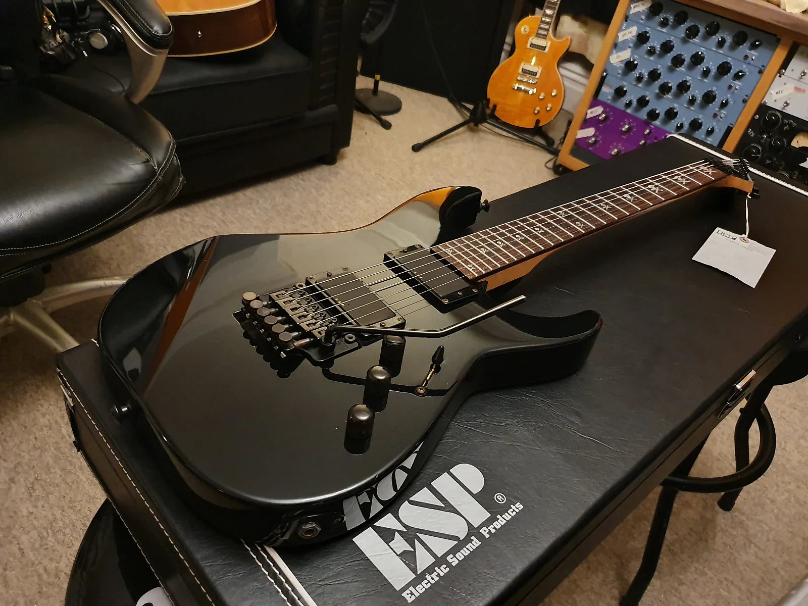 1993 ESP Custom Shop FIRST Year M-II Kirk Hammett Metallica NO Signature RARE! Hang Tag! KH-2 KH2 M2