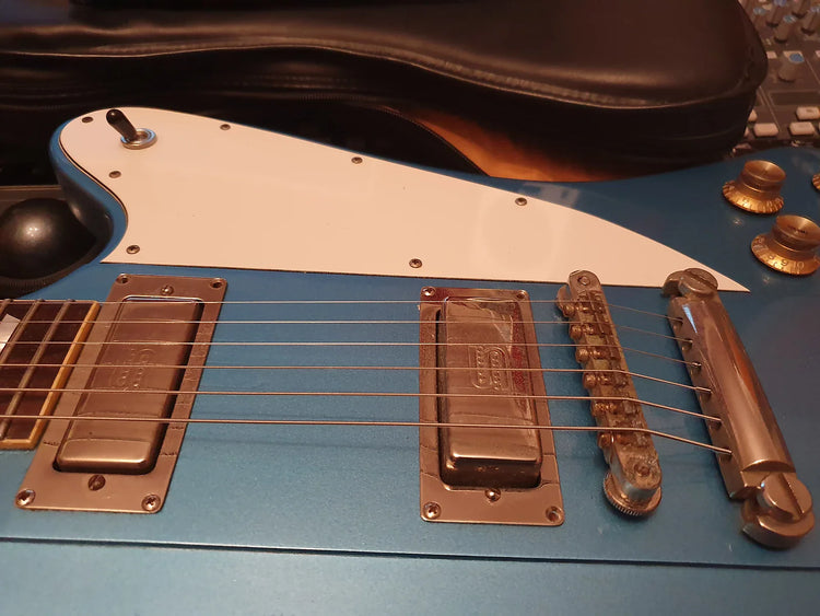 ESP Custom Shop Firebird Phoenix Gibson Lawsuit Pelham Blue Vintage 80's Electric Guitar
