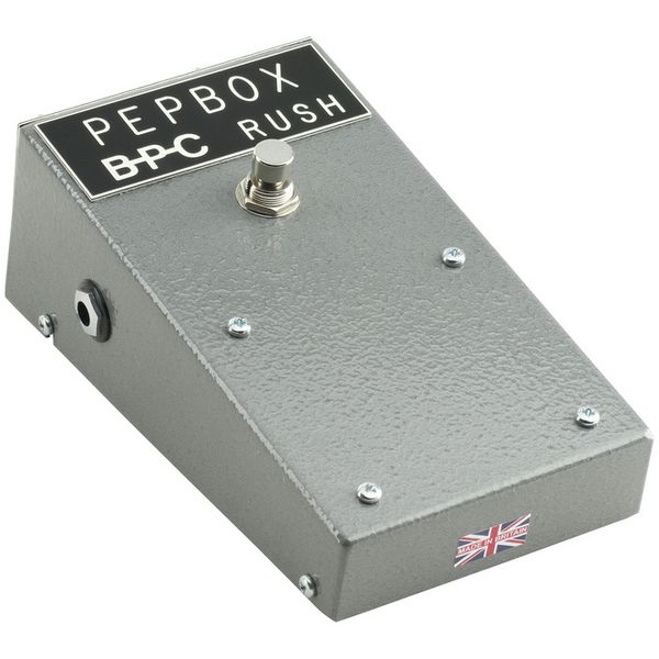 British Pedal Company Pepbox Rush Fuzz as used by John Lennon The Beatles Silver