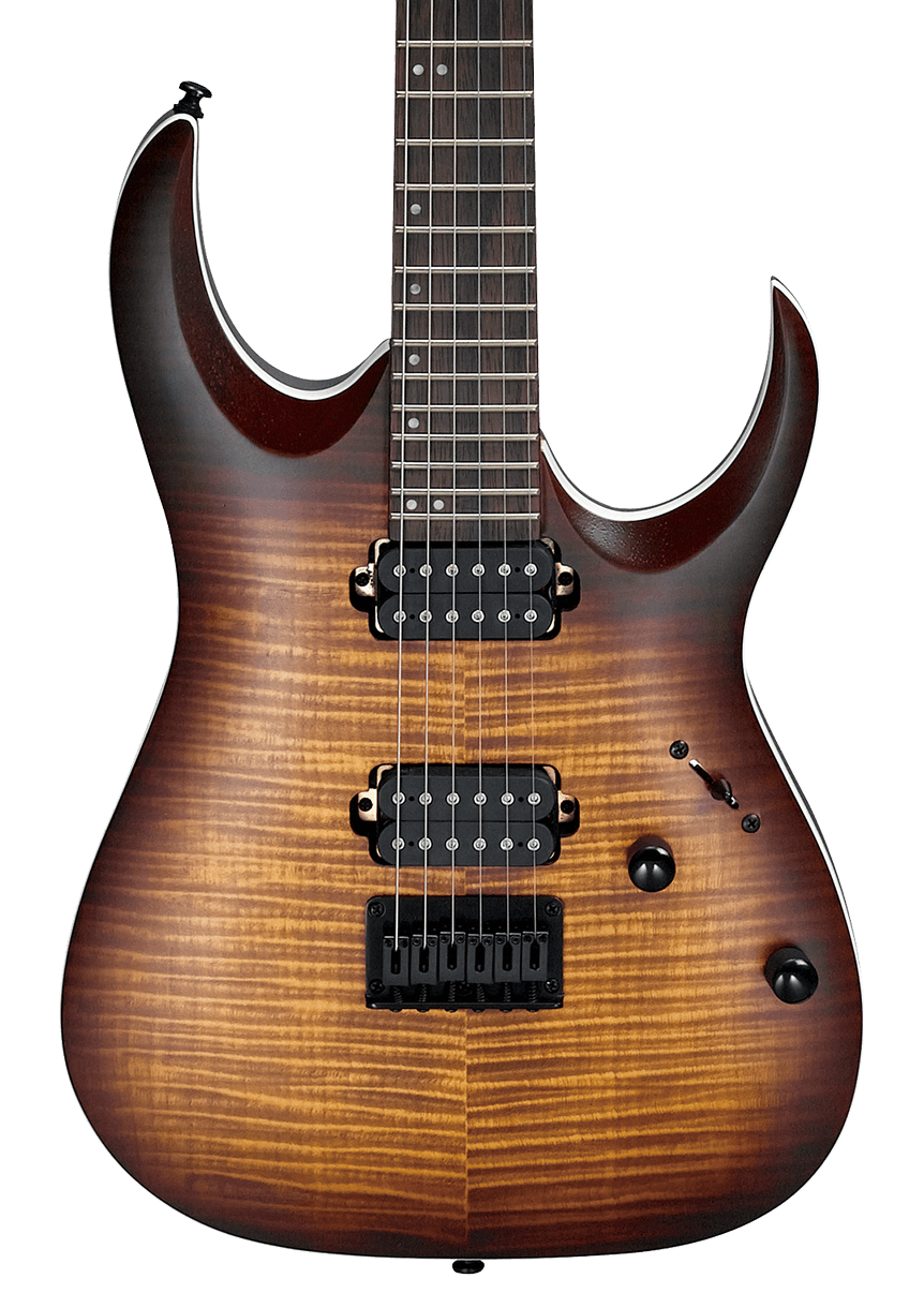 Ibanez RGA42FM-DEF - RGA Series Flamed Maple - Dragon Eye Burst Flat