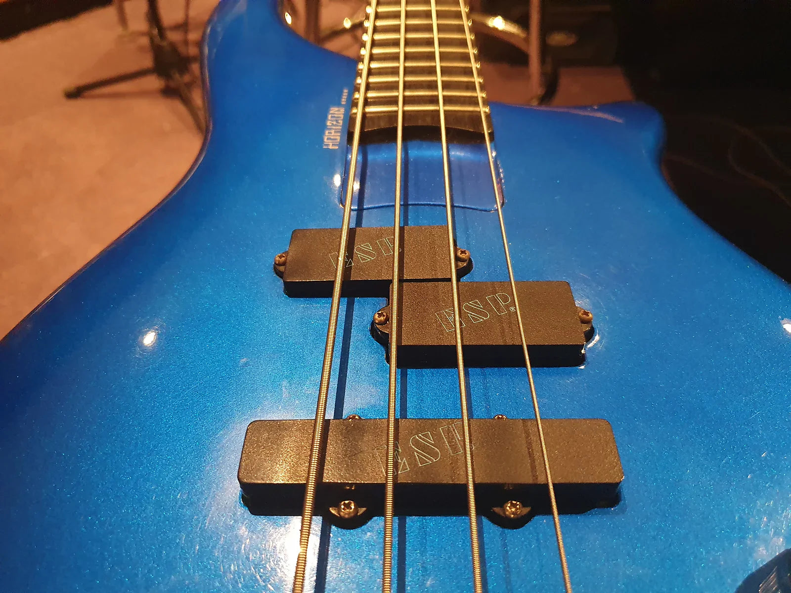ESP Horizon Bass Custom Shop 4-String Electric Blue Metallic Japanese MIJ Japan PJ Precision Bass Guitar
