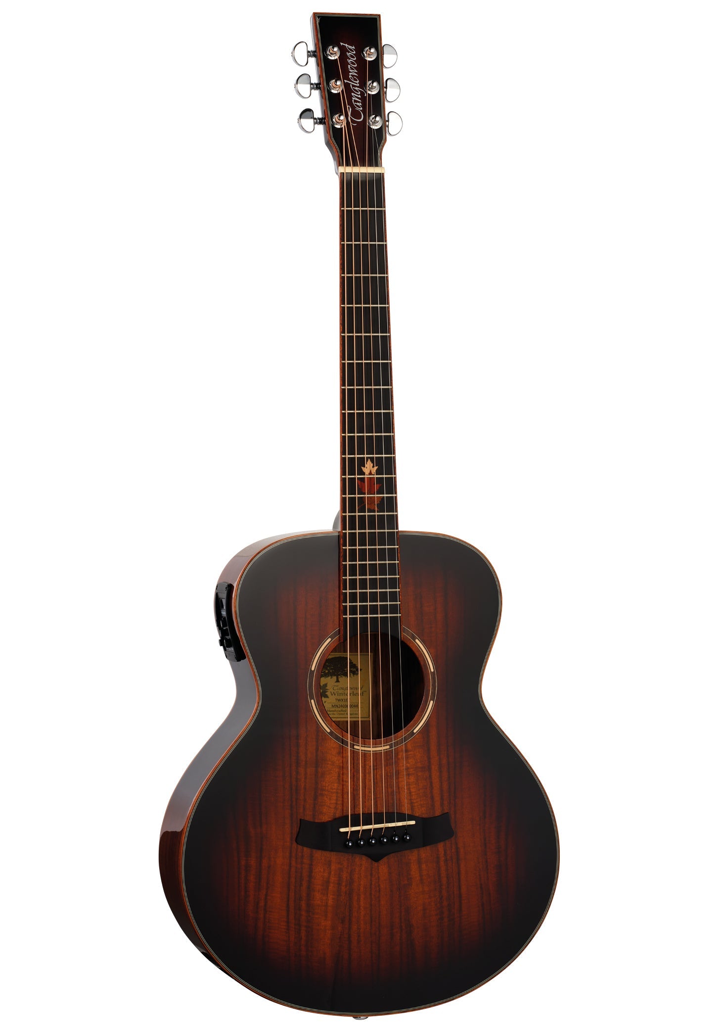 Tanglewood TWX1EK Mini Winterleaf Electro Acoustic Guitar - Autumn Burst Gloss