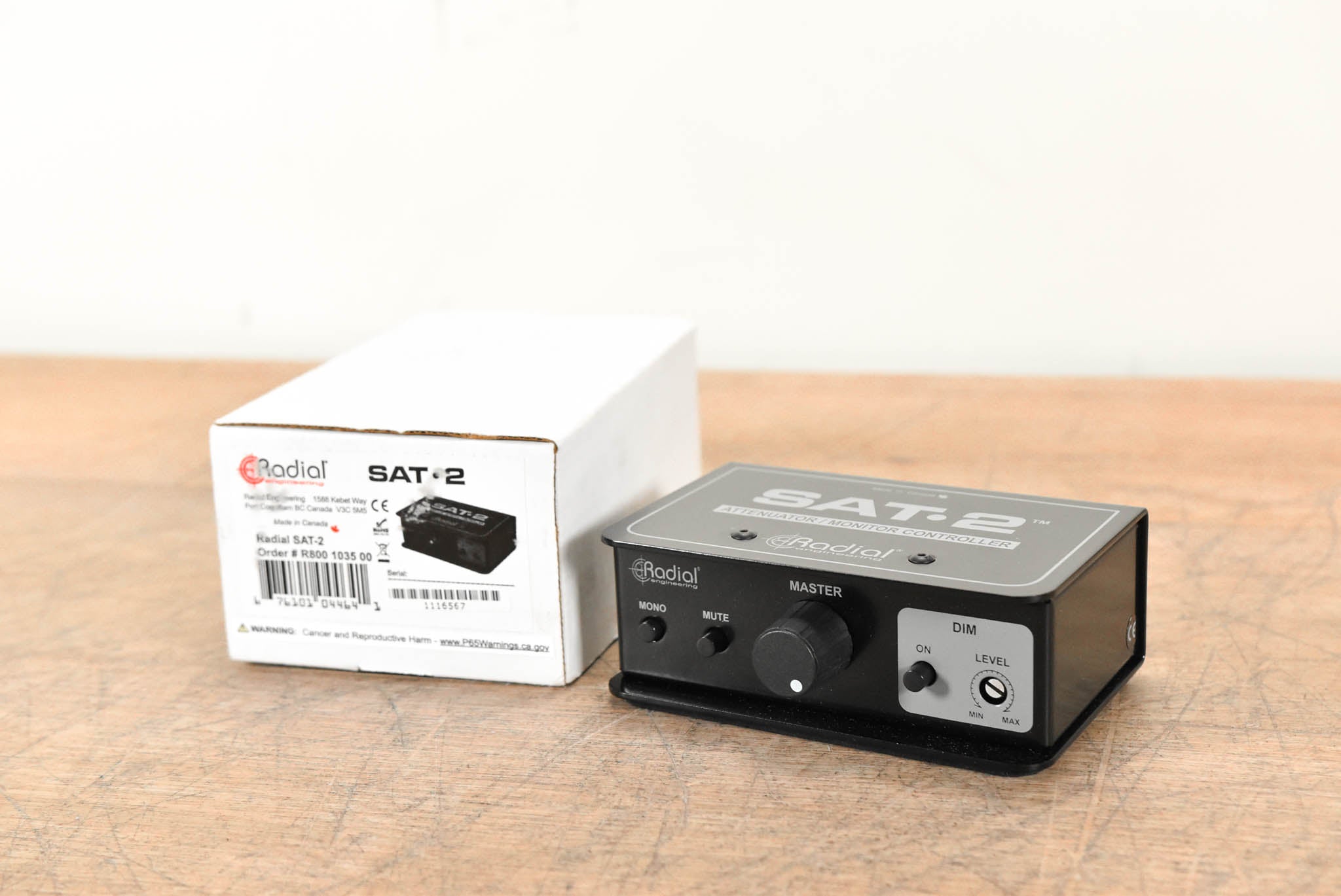 Radial SAT-2 Stereo Audio Attenuator / Monitor Controller