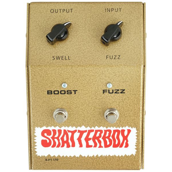 British Pedal Company Shatterbox Fuzz MARC BOLAN T-REX Gold