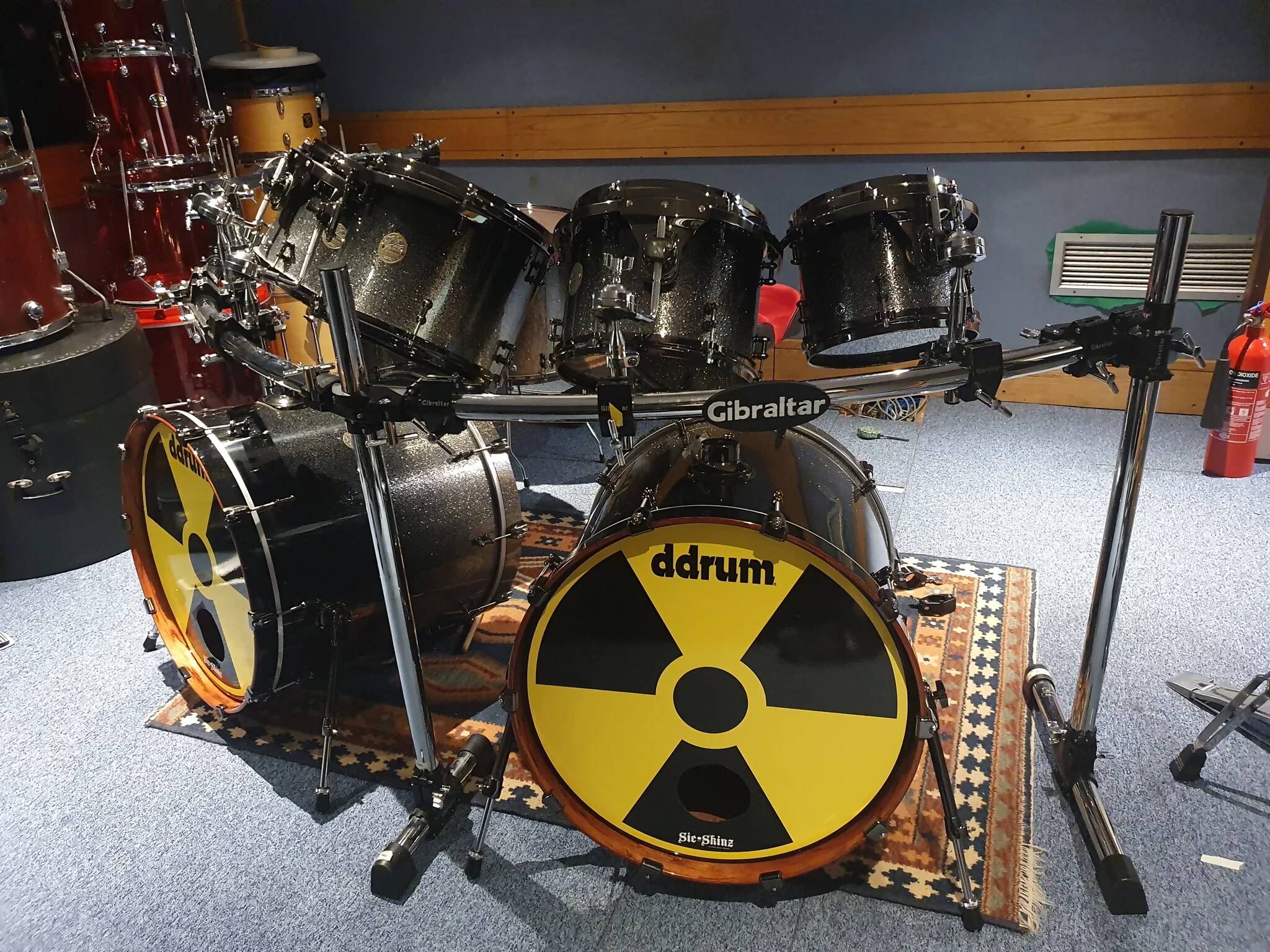 DDrum Custom Artist 8-Piece Bubinga Drum Kit OWNED BY MEGADETH - RECORDED ENDGAME ALBUM - TOURED THE WORLD SONISPHERE BIG 4!