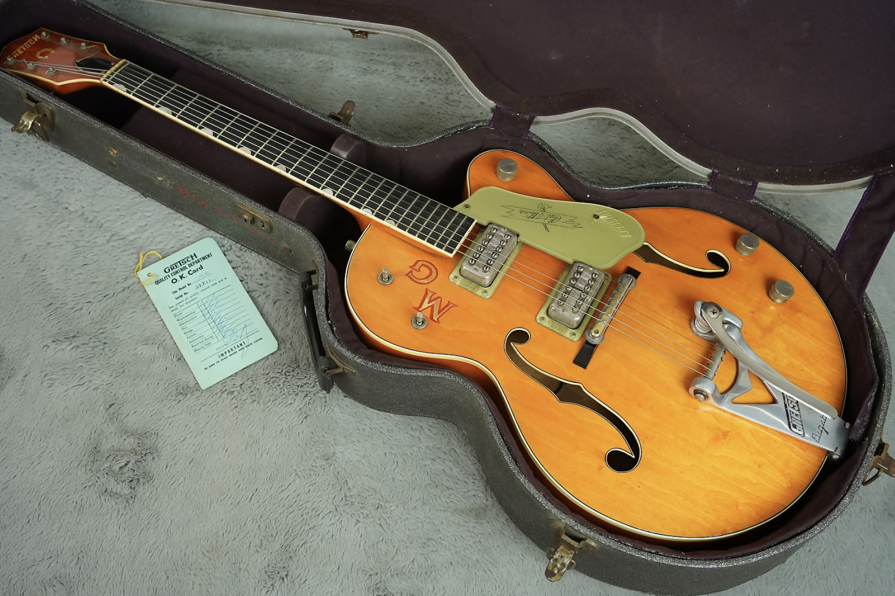 1961 Gretsch Chet Atkins 6120 Single Cut + OHSC + tag One Owner!