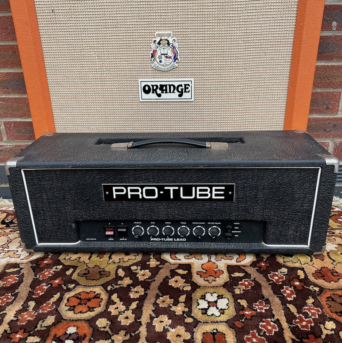 Vintage 1980s Laney Pro Tube Lead 50 PRE AOR Valve Guitar Amplifier Head