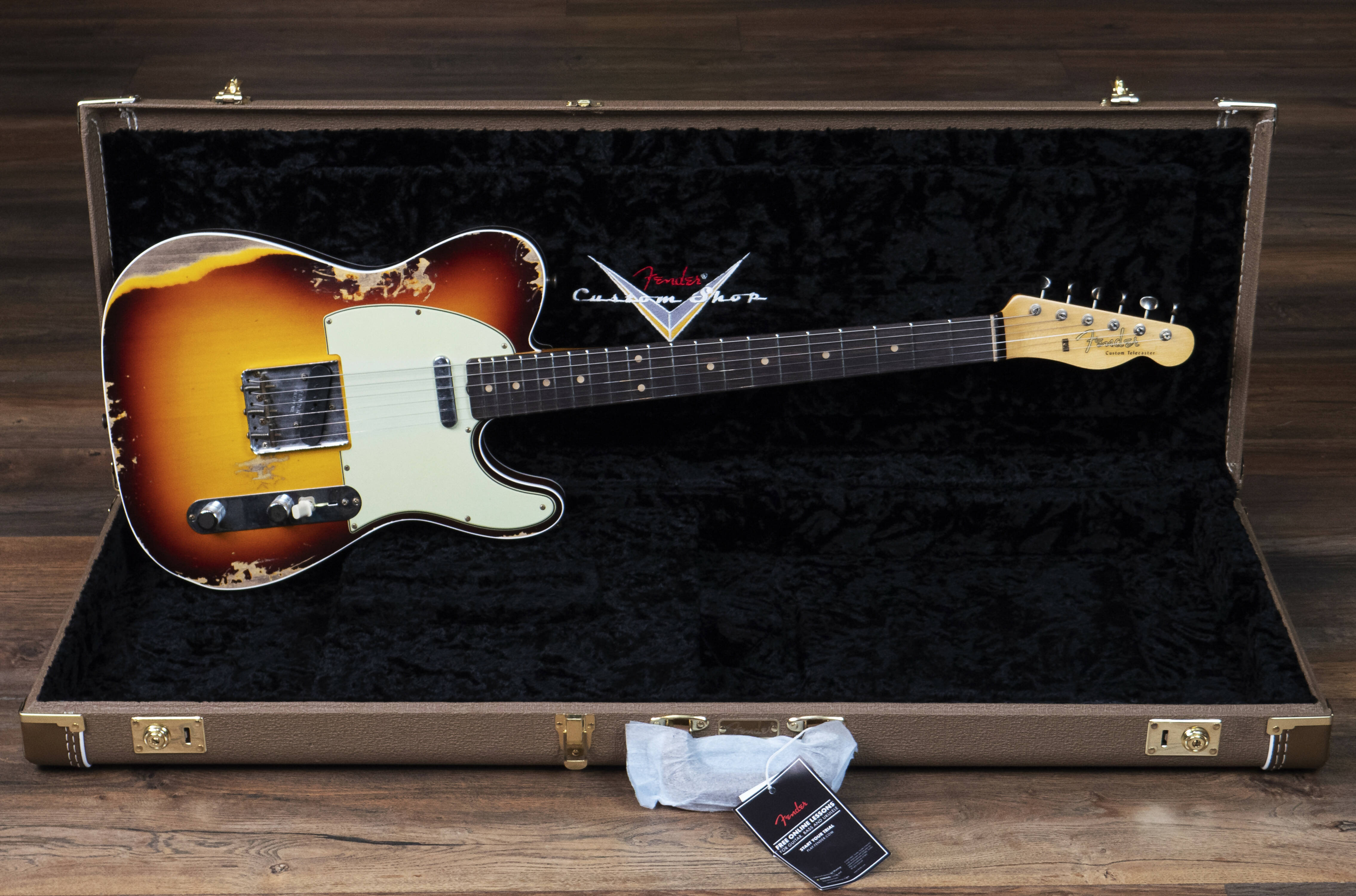Fender Custom Shop 1960 Telecaster Custom Heavy Relic, Chocolate 3-Colour Sunburst