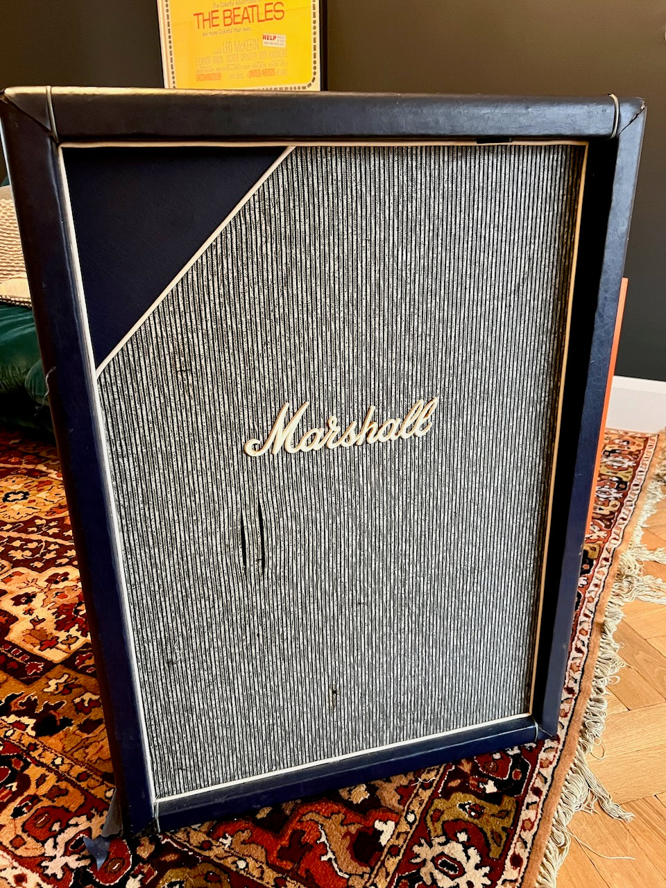 Vintage 1967 Marshall Pinstripe 1x18 Goodmans Audiom Cabinet