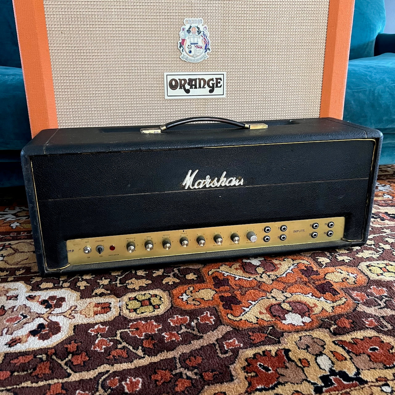 Vintage 1968 Marshall JMP 100w Super PA Amplifier Head