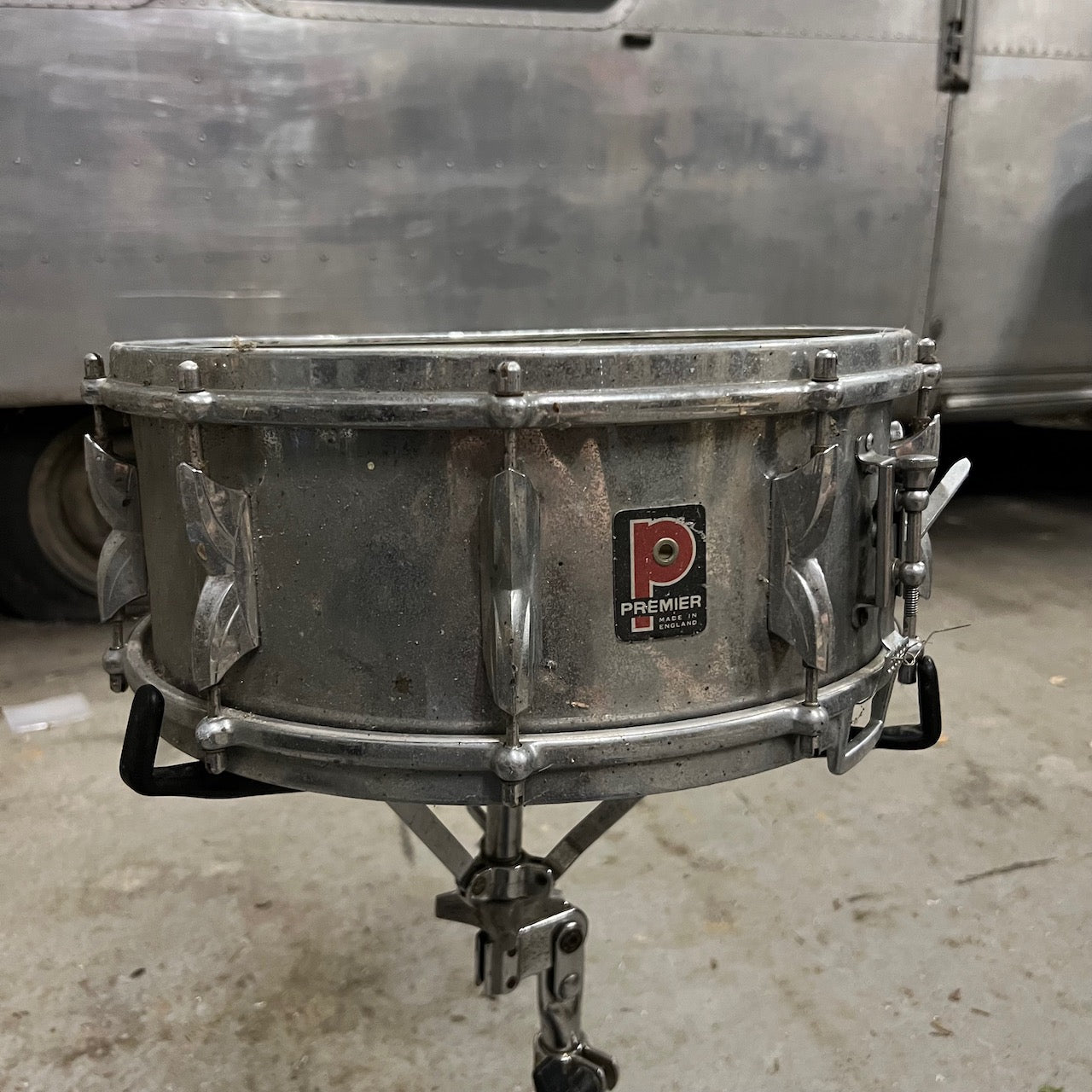 Vintage 1960s Premier 14 Chrome Steel Snare Drum