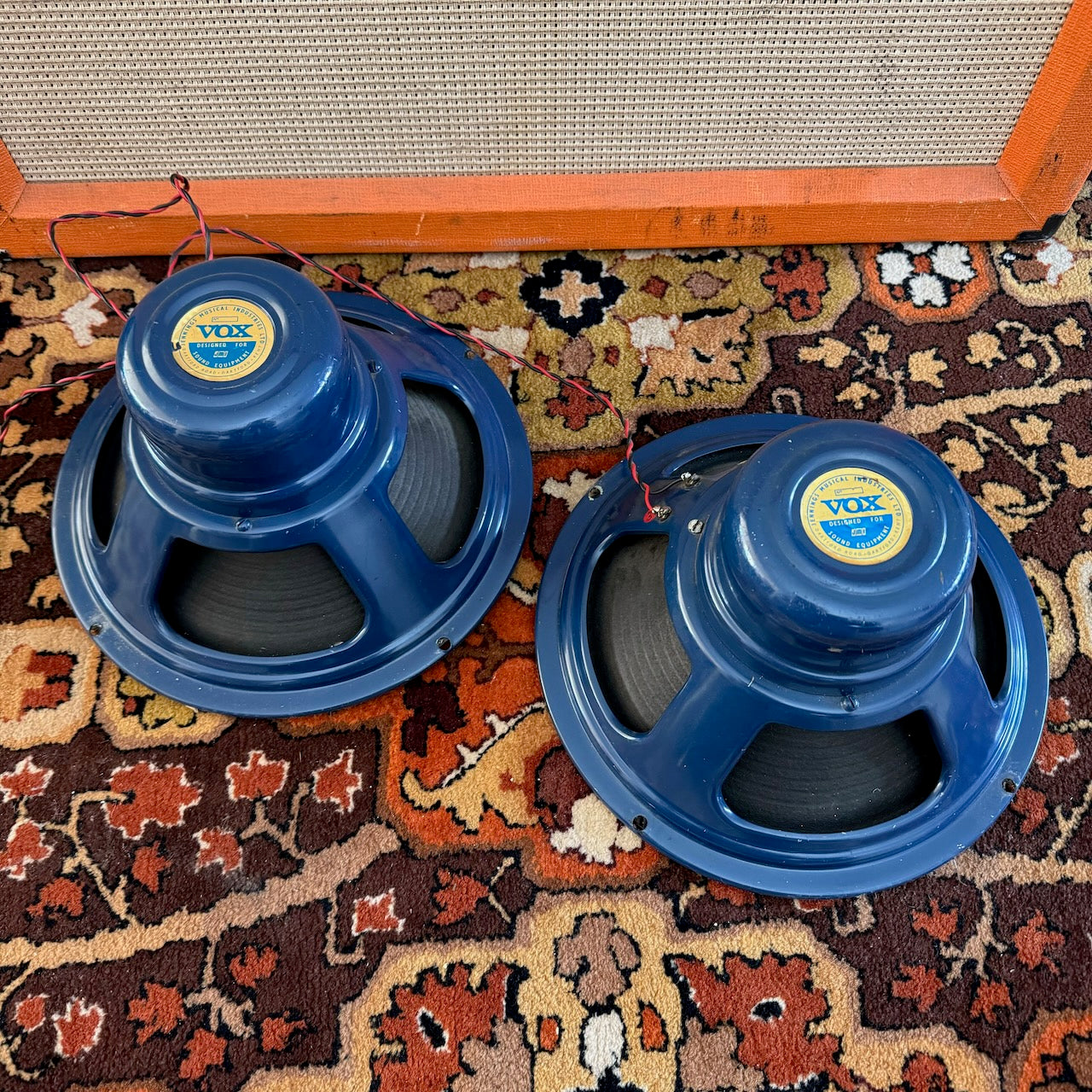 Pair 2x Vintage 1964 Celestion Vox Blue 8ohm T530 12 Speaker
