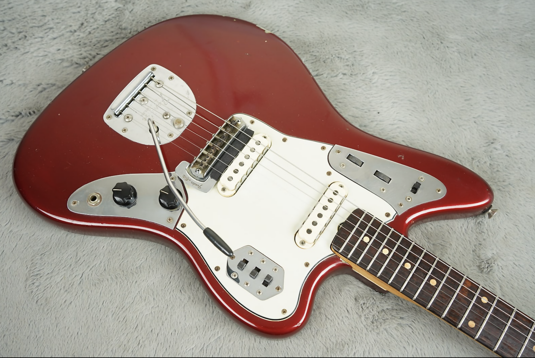 1963 Fender Jaguar Candy Apple Red Refin + OHSC