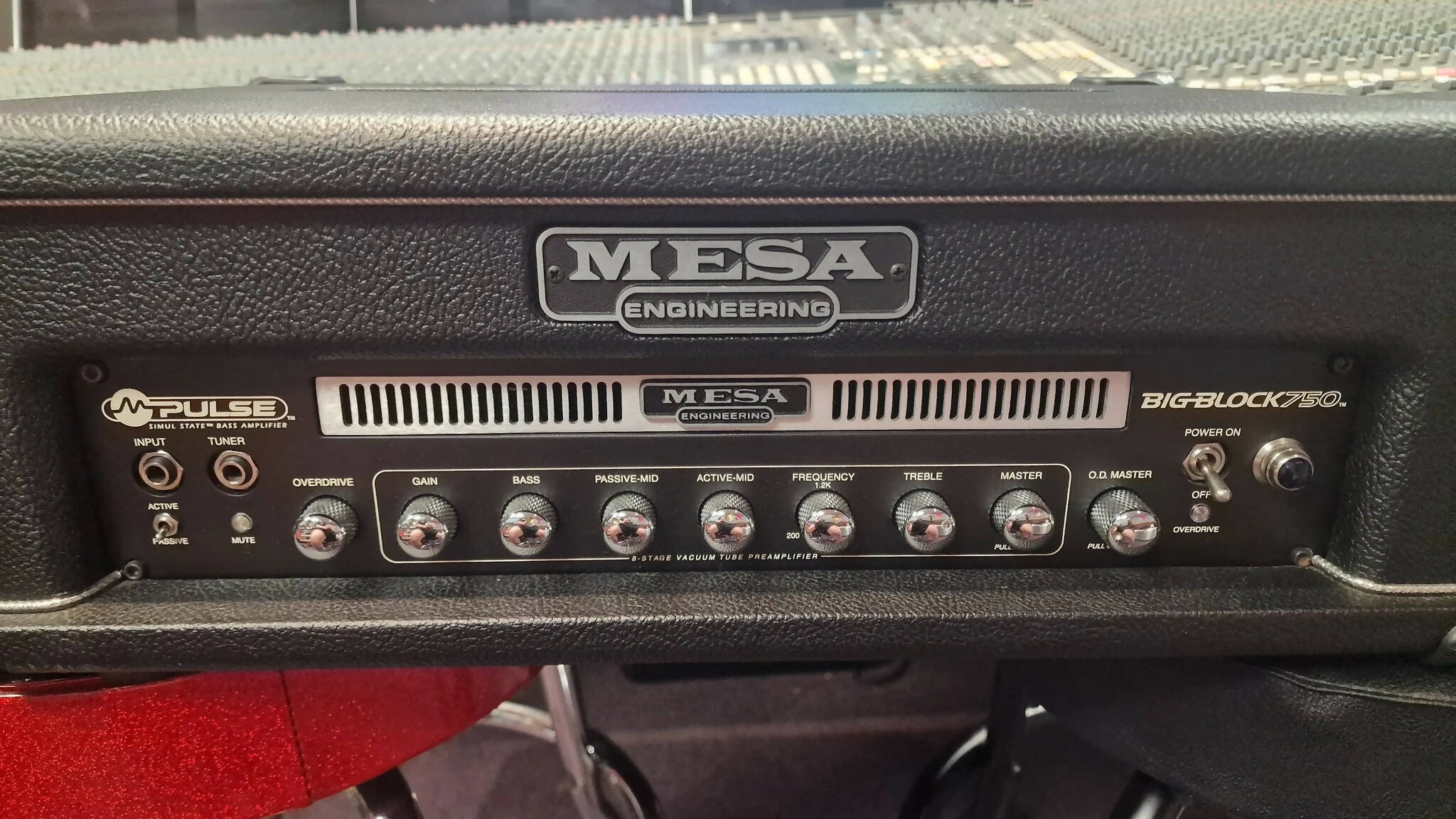 Mesa Boogie Big Block 750 Bass Head Amplifier in Rare Factory Flight Travel Cabinet