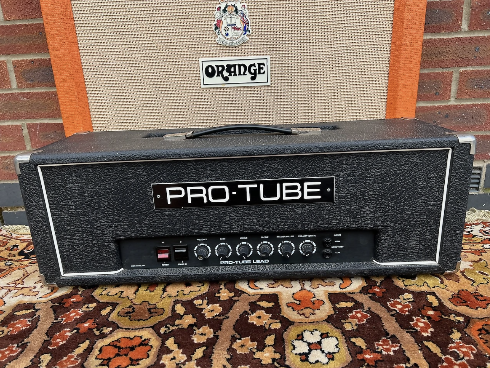 Vintage 1980s Laney Pro Tube Lead 50 PRE AOR Valve Guitar Amplifier Head